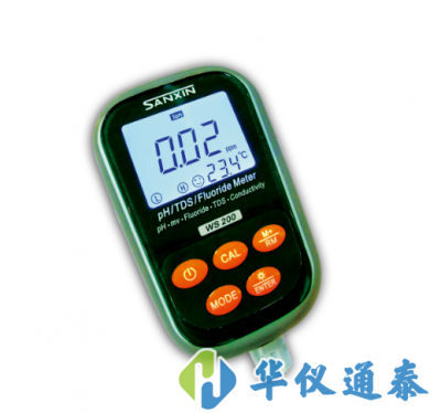 WS200便攜式pH/氟離子/電導率儀